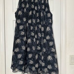 Joie blue and gray Floral Mini Dress